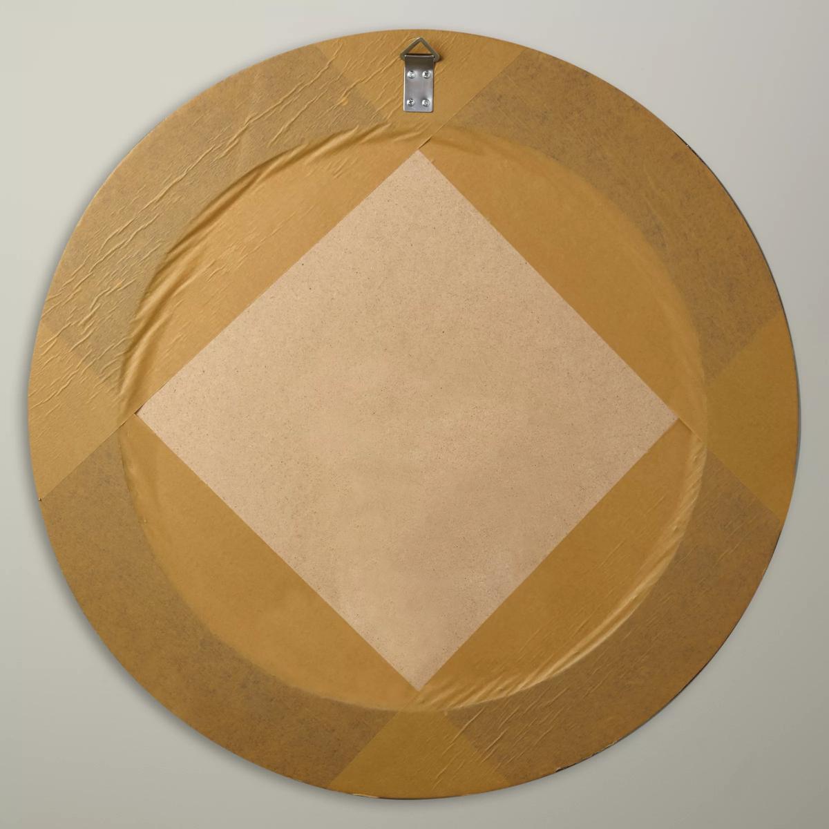 John Lewis & Partners Circle Wall Mirror, Dia.68cm, Black/Gold – image 3