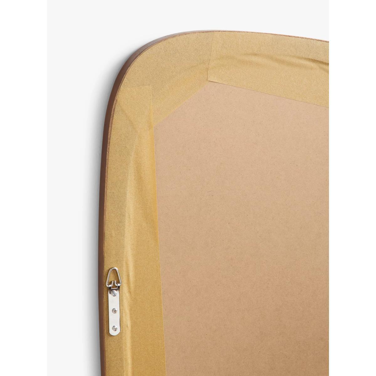 John Lewis & Partners Asymmetrical Shaped Wood Frame Wall Mirror, 115 x 65cm, Natural – image 3