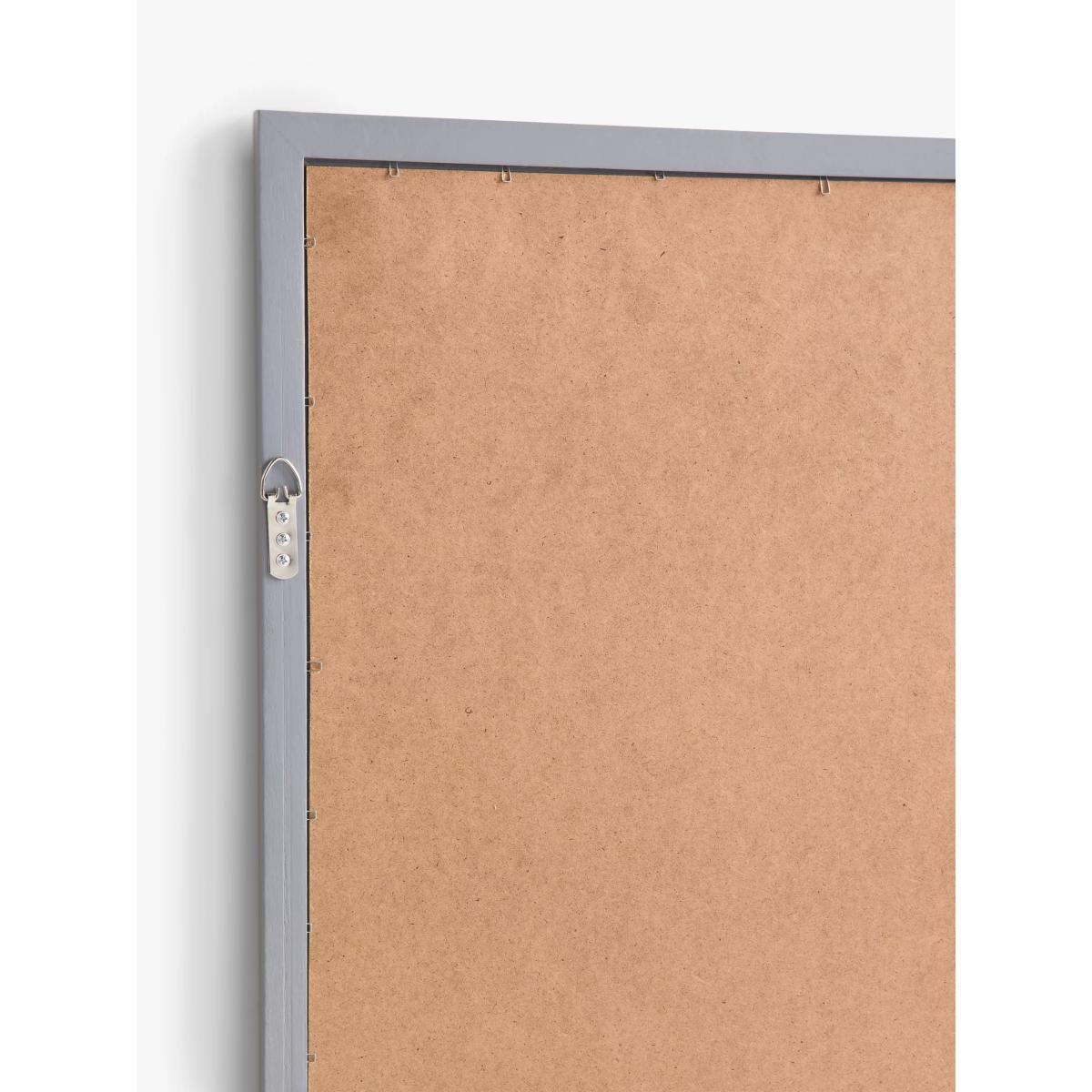 ANYDAY John Lewis & Partners Wood Frame Square Window Wall Mirror, 95 x 95cm, Grey – image 3
