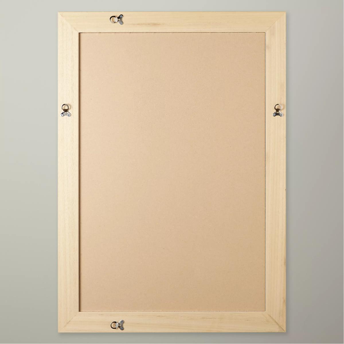 John Lewis & Partners Beatrice Wood Frame Mirror, Gold/White – image 3