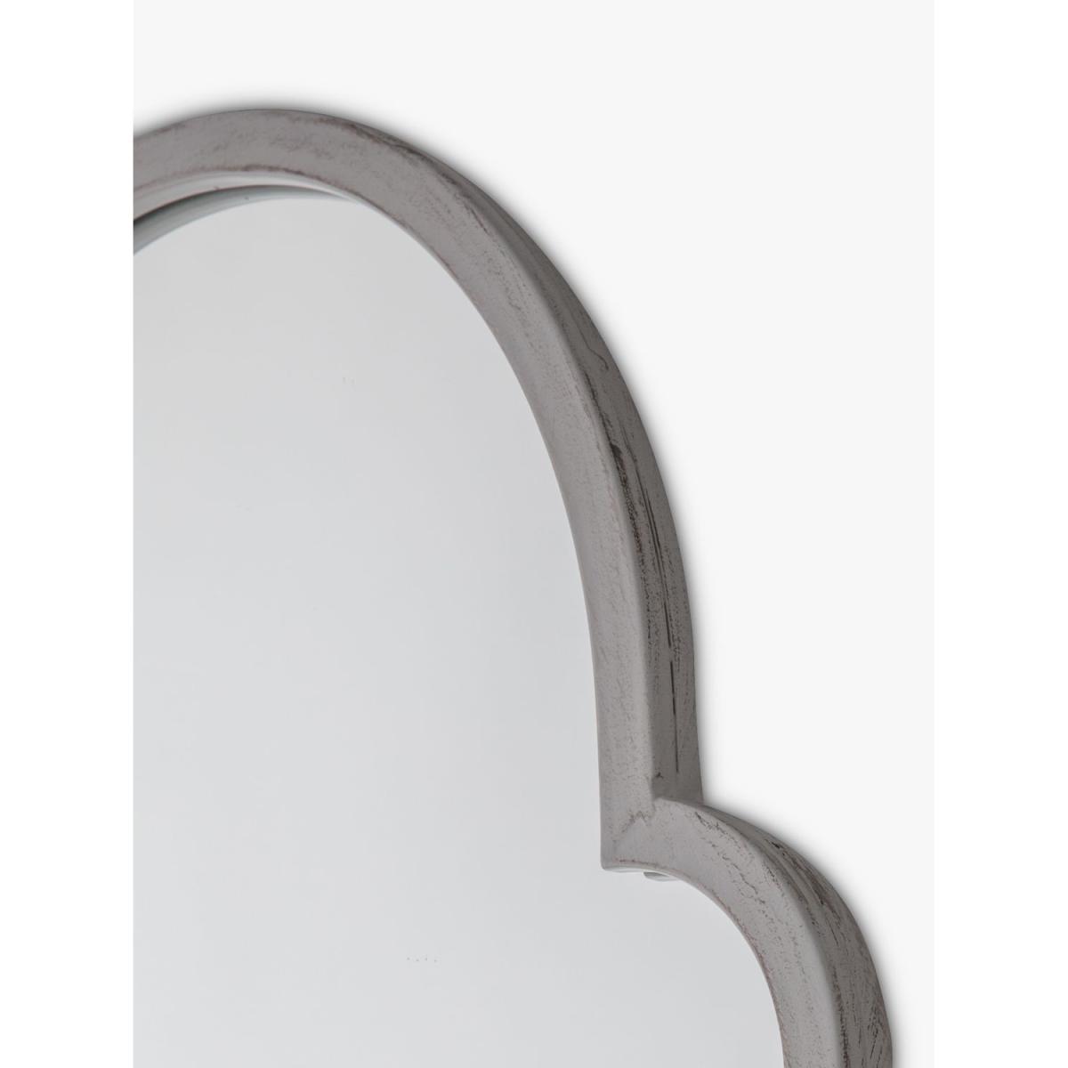 Moroccan Nights Metal Frame Indoor/Outdoor Wall Mirror, 159 x 61cm, Grey – image 3
