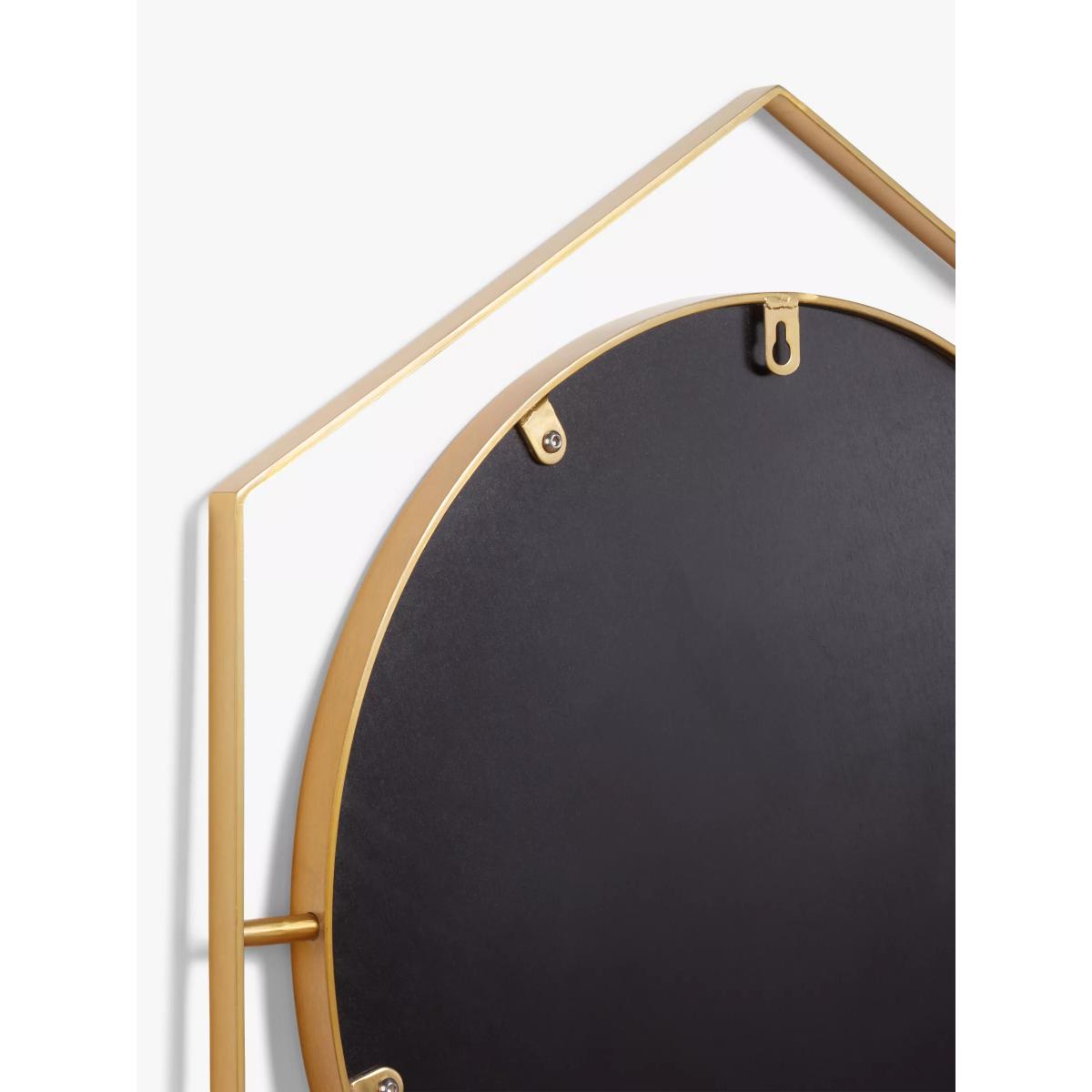 John Lewis & Partners + Swoon Beauvoir Hexagon Metal Frame Wall Mirror, 75 x 65cm, Gold – image 4