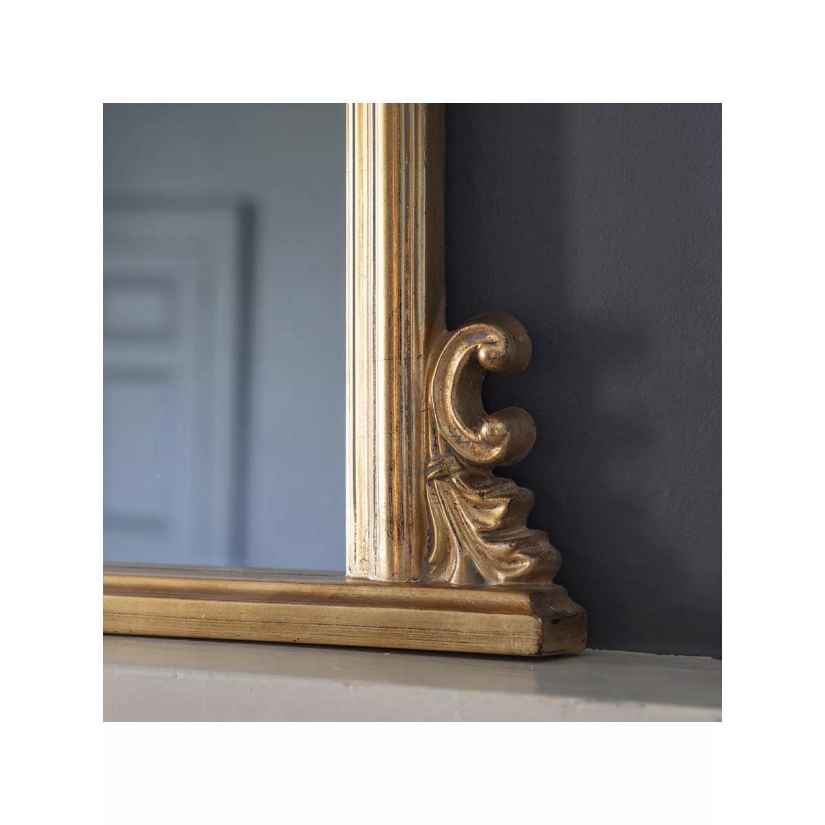 Thornby Overmantle Wall Mirror, 94 x 118, Gold – image 3