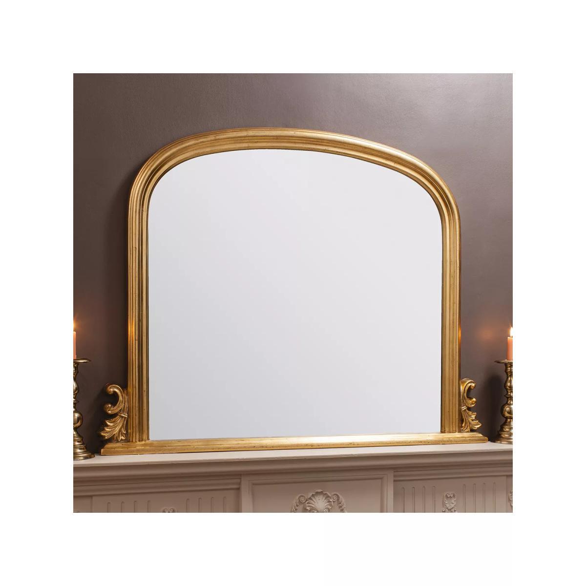Thornby Overmantle Wall Mirror, 94 x 118, Gold – image 4