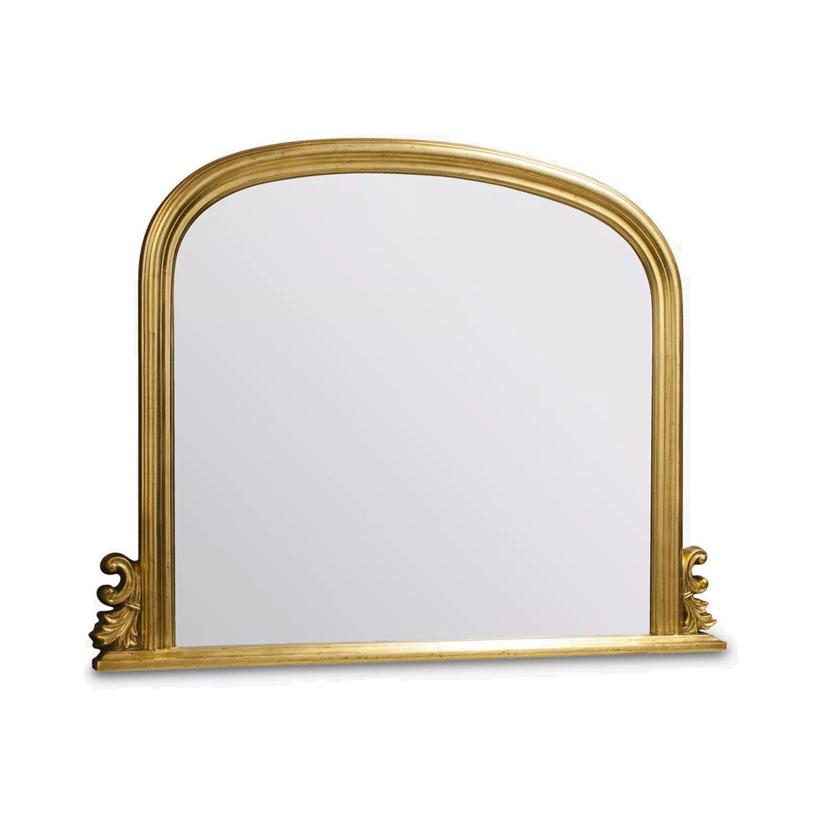 Thornby Overmantle Wall Mirror, 94 x 118, Gold – image 1
