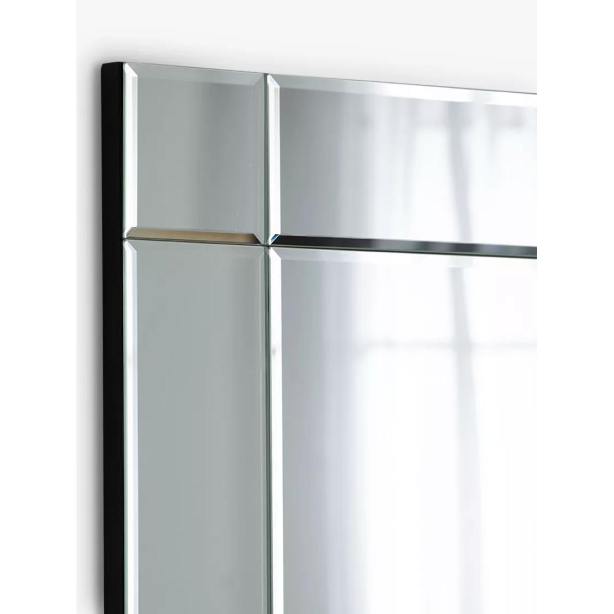 Yearn Oxford Bevelled Glass Rectangular Wall Mirror, 100 x 70cm, Clear – image 2