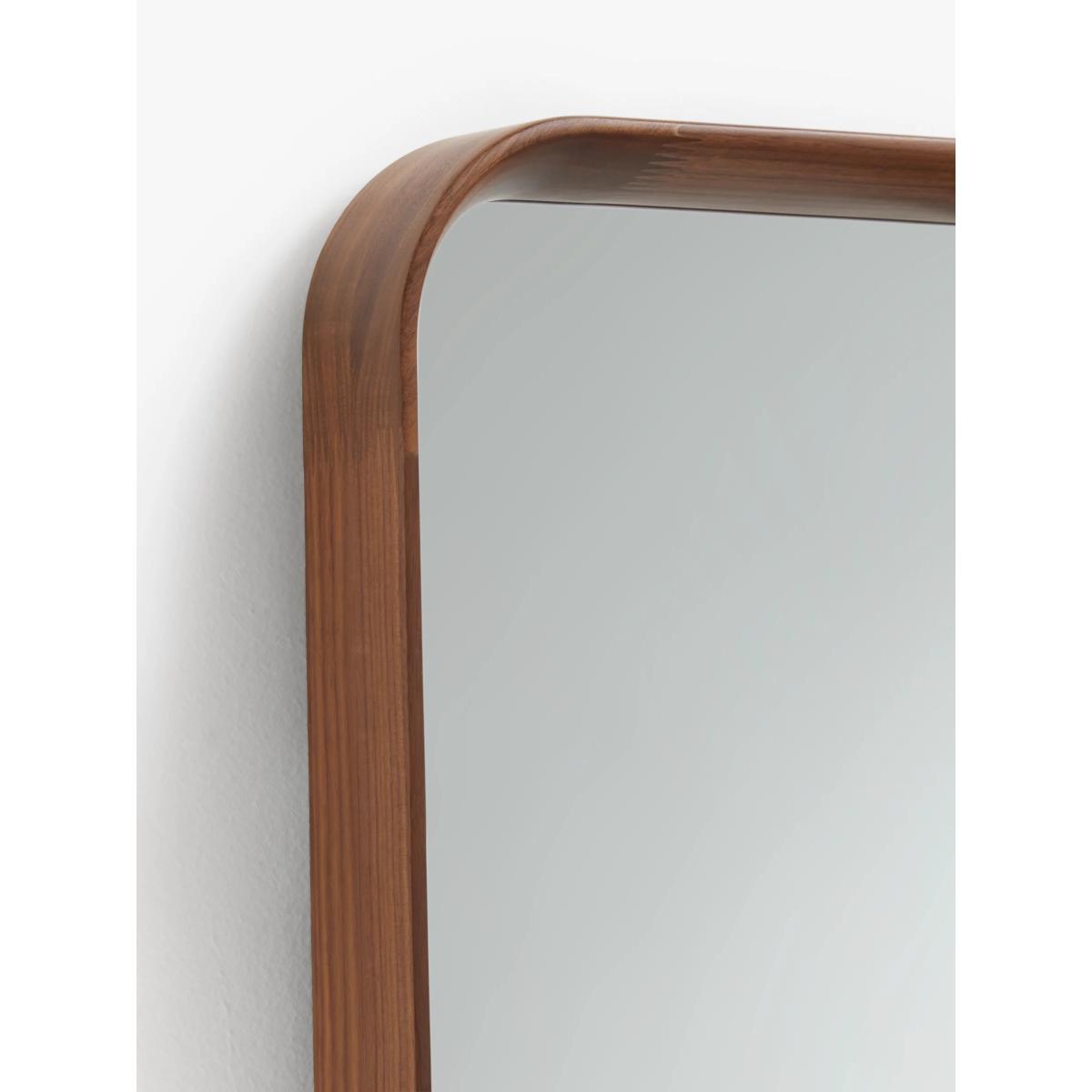 John Lewis & Partners Astrid Rounded Corner Mirror, Walnut Wood, 123 x 33cm – image 3