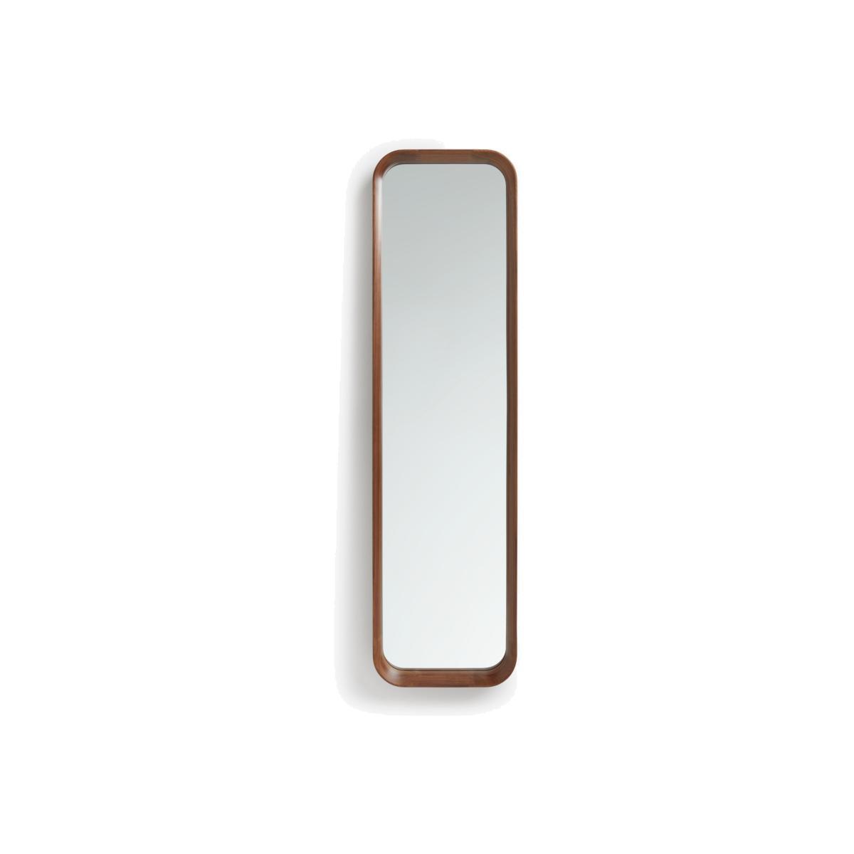 John Lewis & Partners Astrid Rounded Corner Mirror, Walnut Wood, 123 x 33cm – image 1