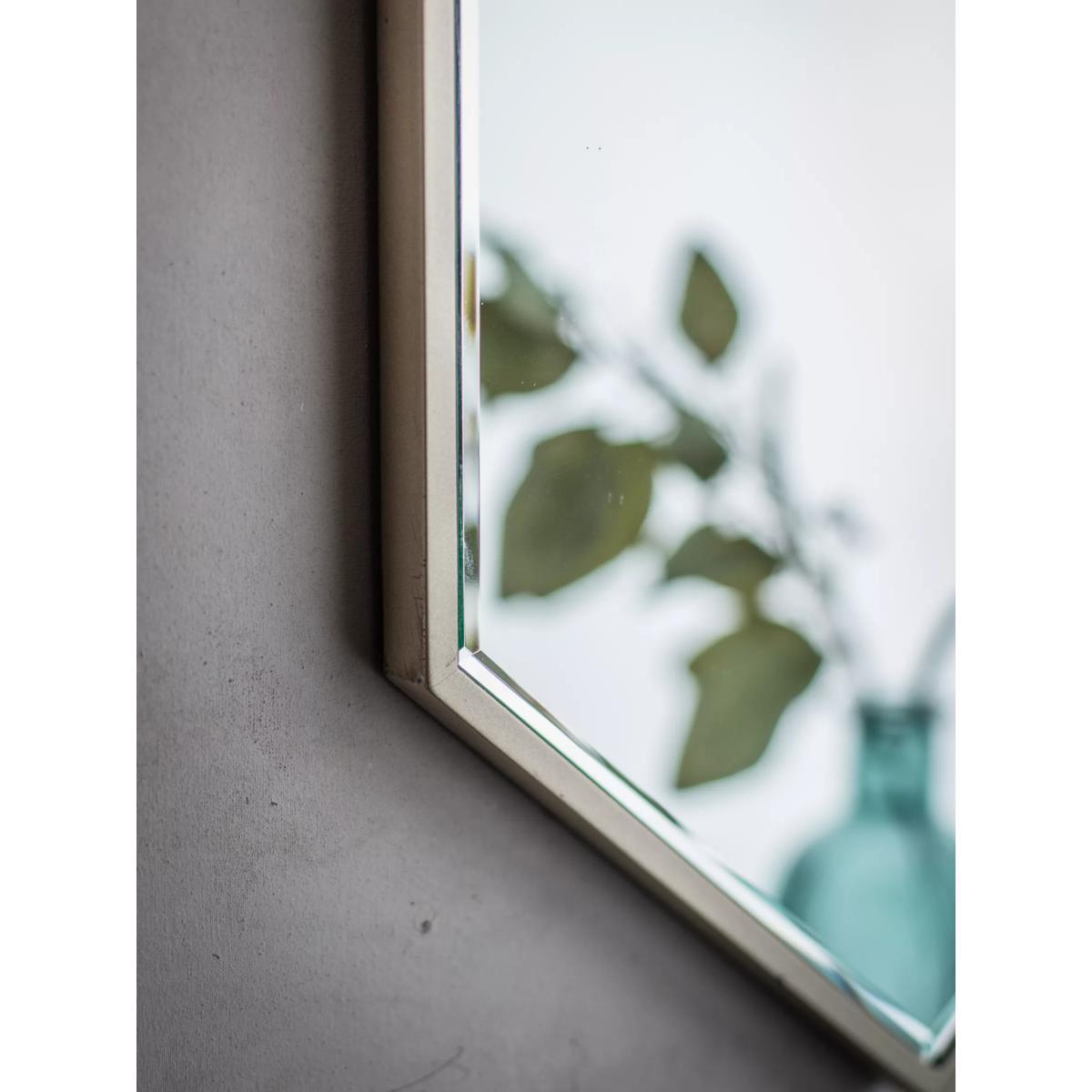 Triple Hexagon Wall Mirror, 100 x 83cm, Grey – image 6