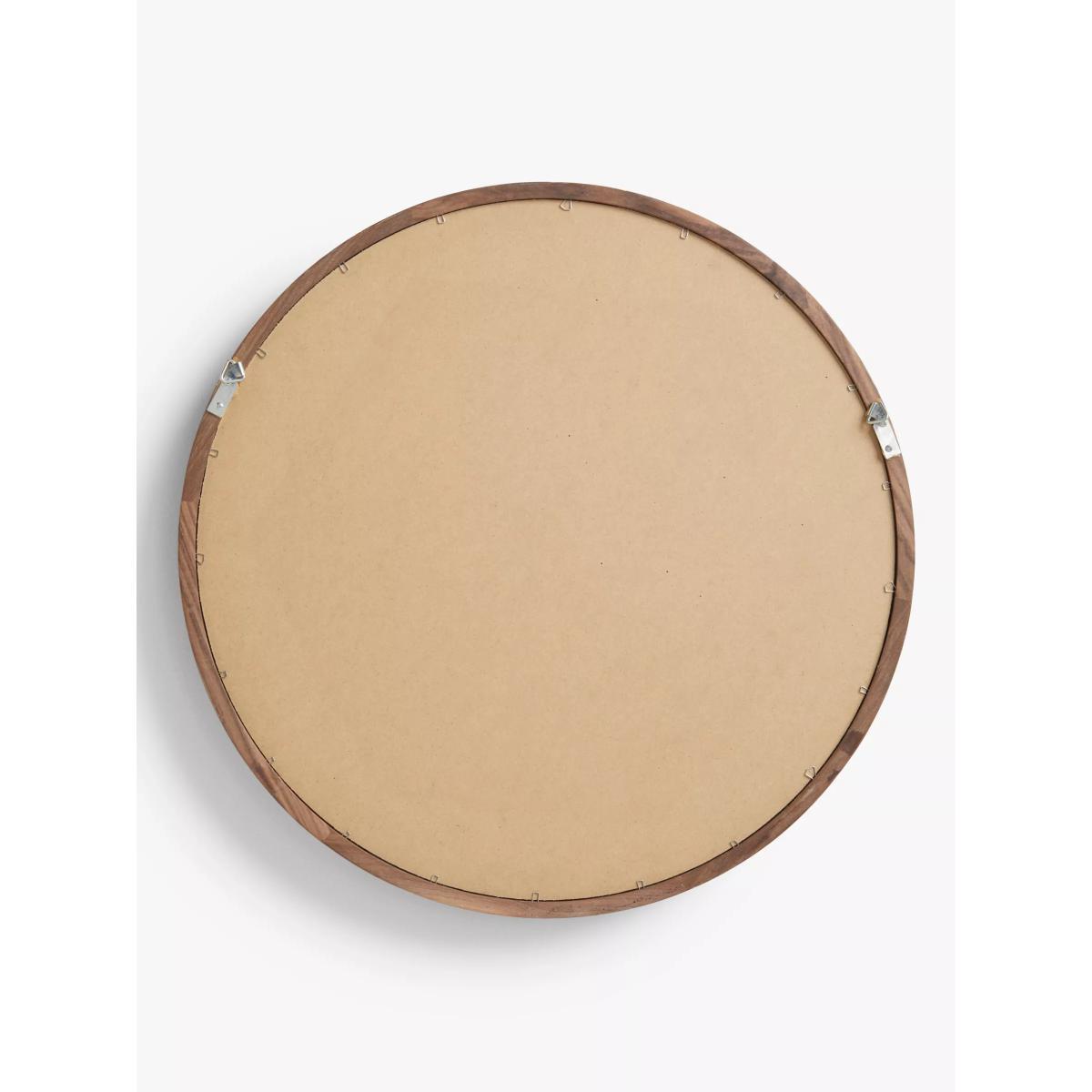 John Lewis & Partners Astrid Round Mirror, Walnut Wood, 64cm – image 4