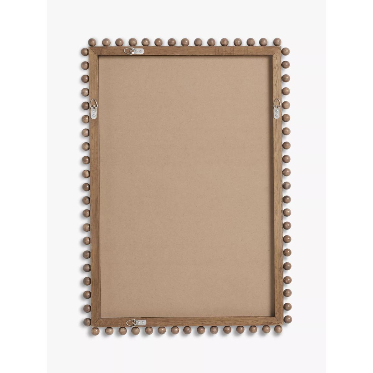 John Lewis Bobbin Rectangular Wood Frame Wall Mirror, 85 x 60cm, Natural – image 4