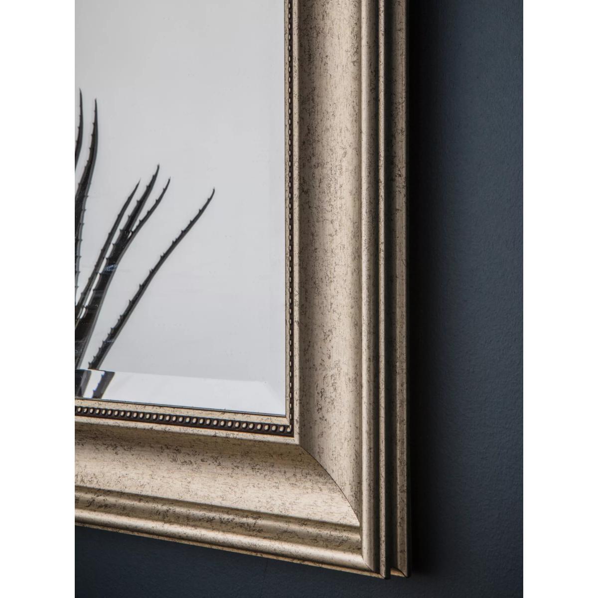 Presley Rectangular Wall Mirror, Antique Silver – image 3