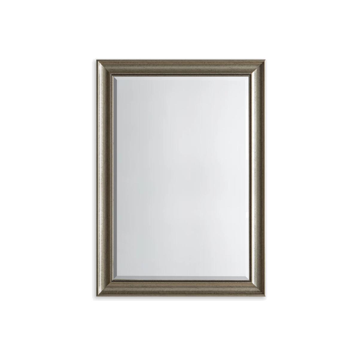 Presley Rectangular Wall Mirror, Antique Silver – image 1