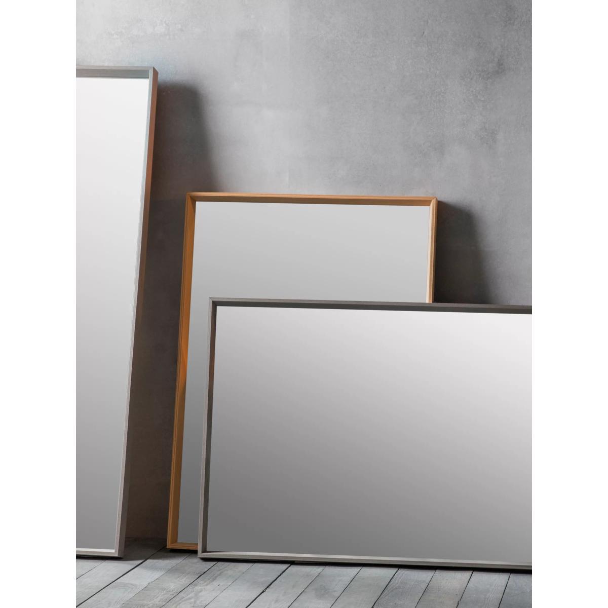 Comet Rectangular Wood Frame Mirror, 104 x 74cm – image 2
