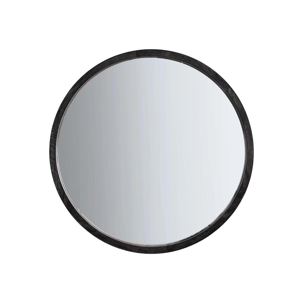 Marx Wood Boho Round Mirror, 90cm, Natural – image 1