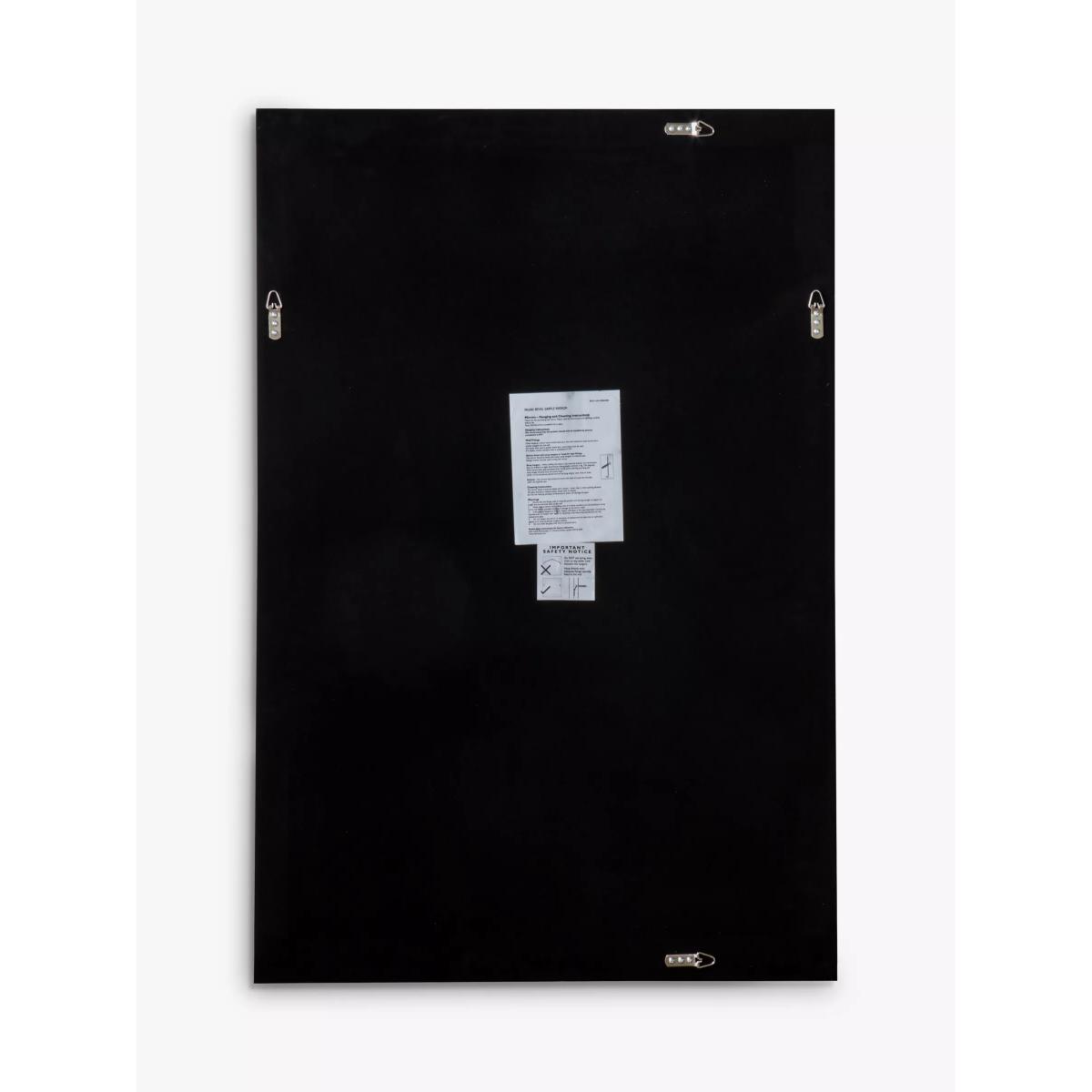 John Lewis & Partners Bevel Simple Glass Frame Mirror, Clear – image 6