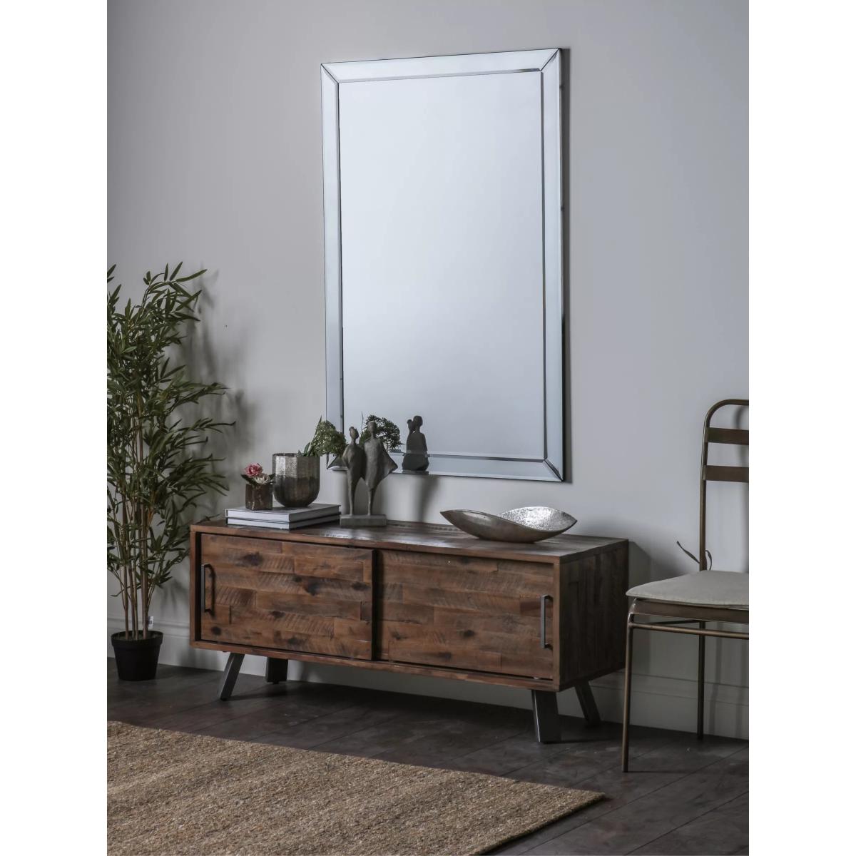 John Lewis & Partners Bevel Simple Glass Frame Mirror, Clear – image 10