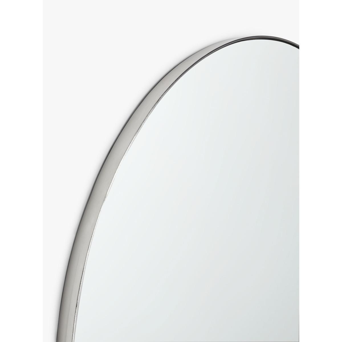 John Lewis & Partners Round Metal Frame Wall Mirror, Silver – image 2