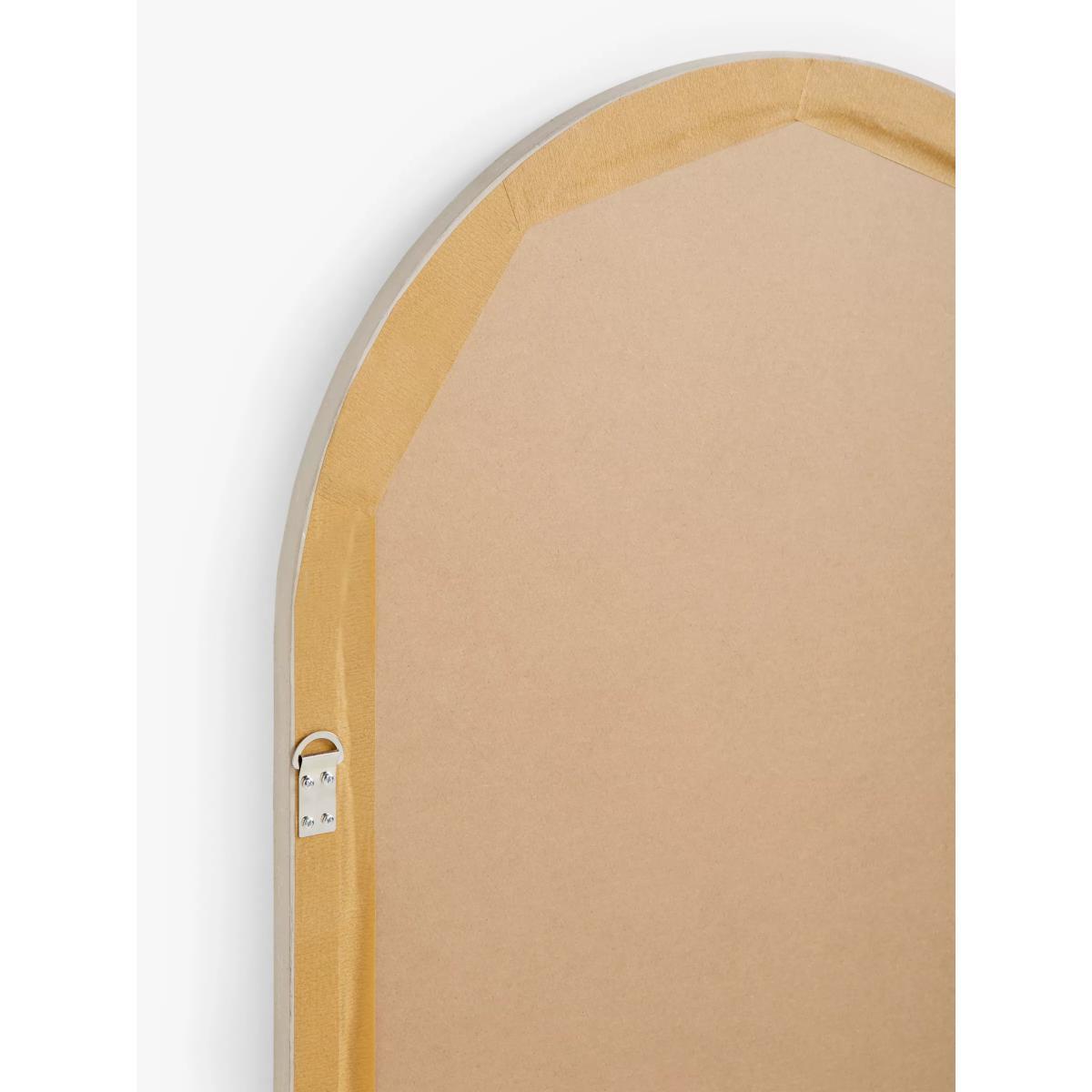 John Lewis & Partners Arched Wood Frame Window Wall Mirror, 140 x 70cm, Taupe – image 3