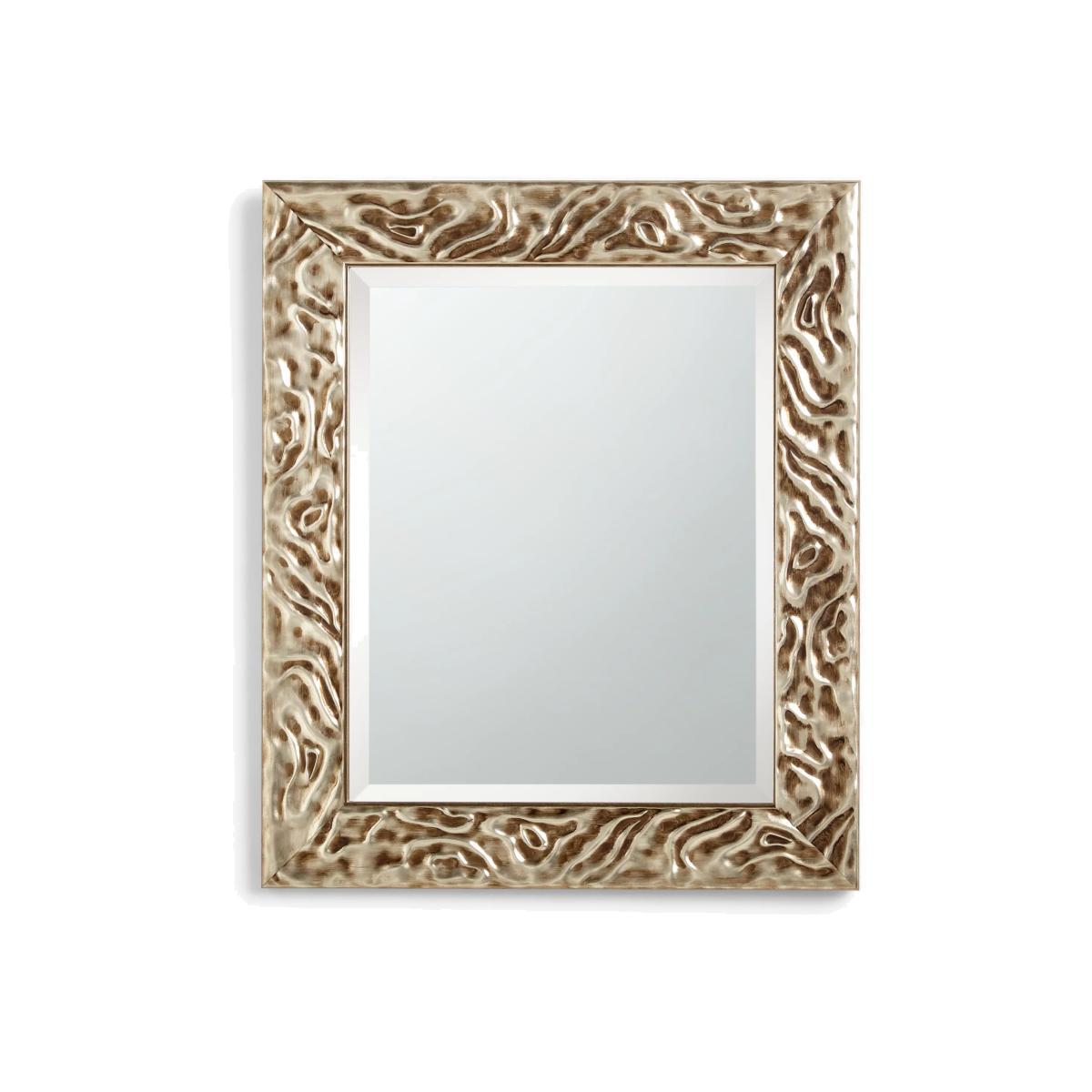 John Lewis & Partners Swirl Mirror, FSC-Certified (Pine Wood), Antique Silver – image 1