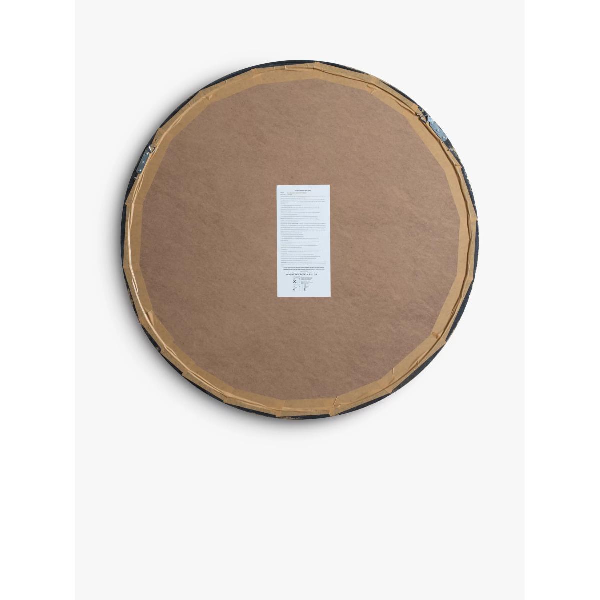 Ridge Round Wall Mirror, 95cm – image 4