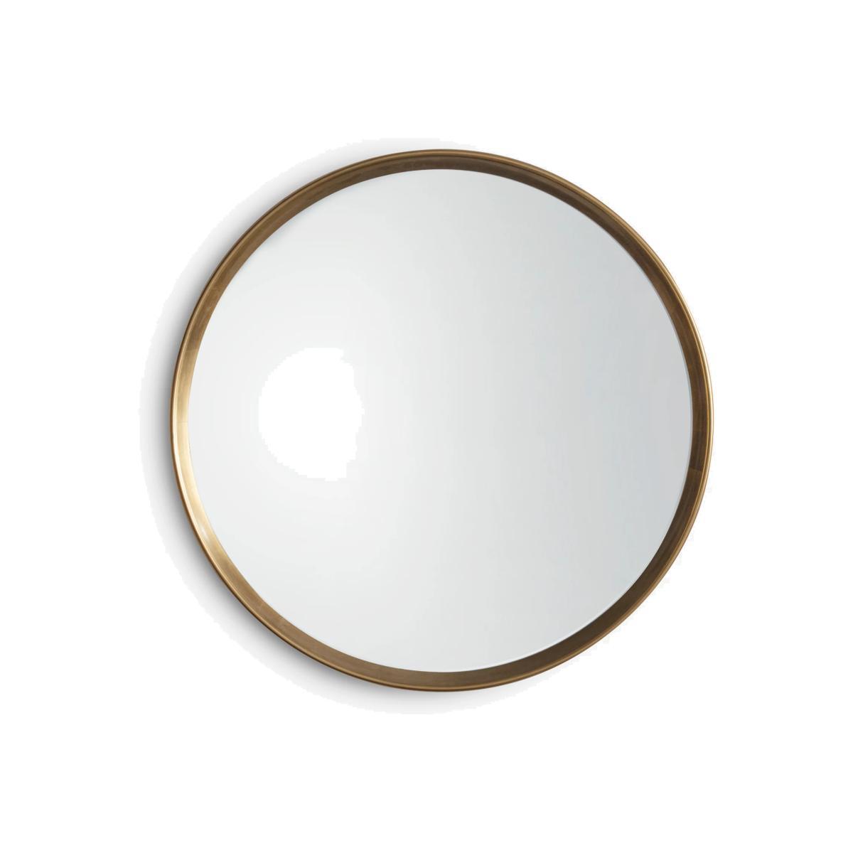 Ridge Round Wall Mirror, 95cm – image 1