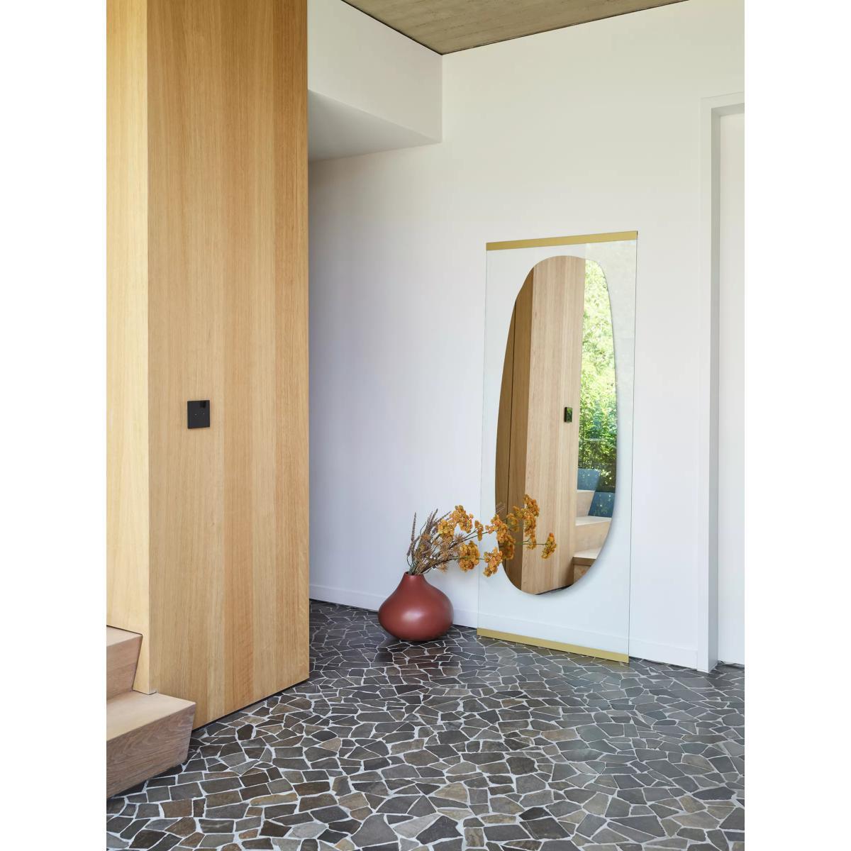 Deknudt Mirrors Obu Rectangular Full-Length Leaner/Wall Mirror, 178 x 71cm, Clear/Gold – image 4