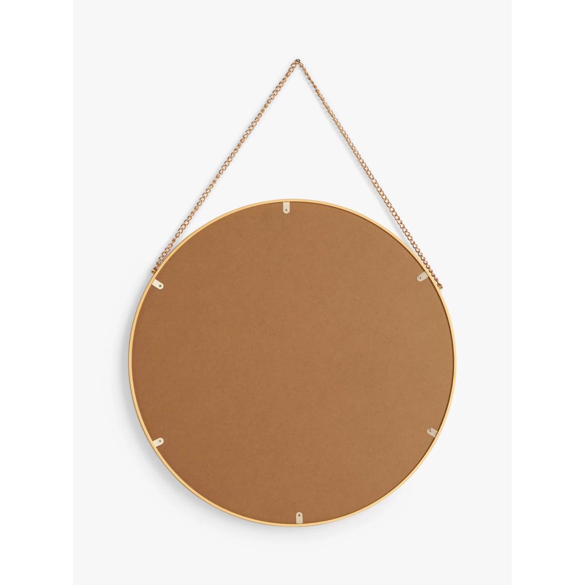 John Lewis ANYDAY Round Metal Frame Chain Hanging Mirror, 50cm – image 4