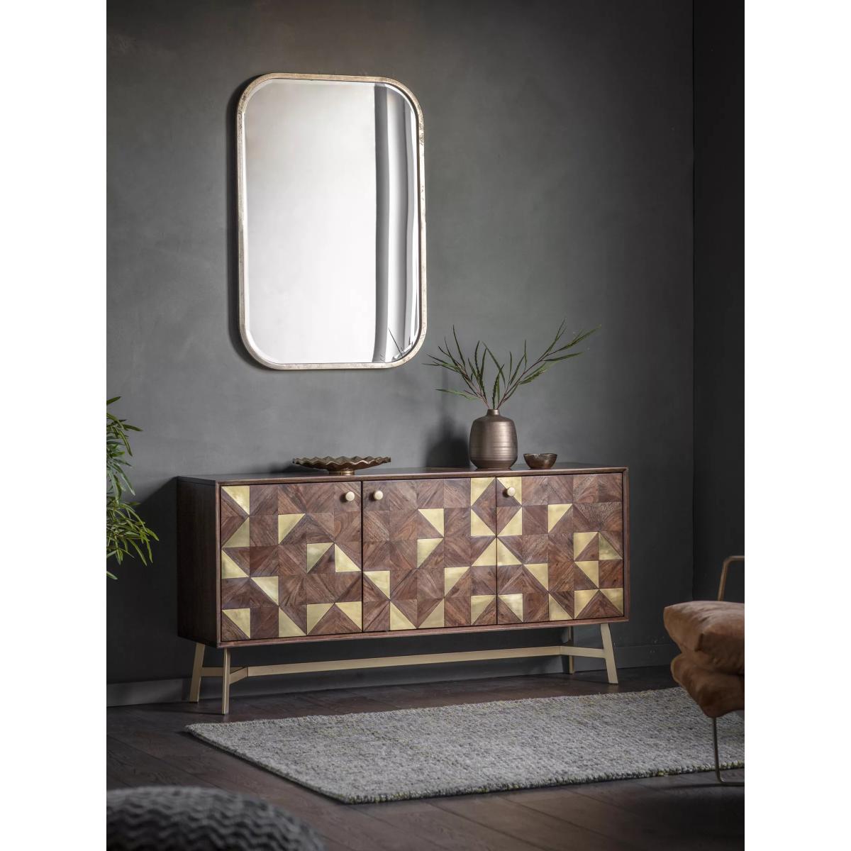 John Lewis & Partners Logan Rectangular Metal Frame Wall Mirror, 95.5 x 65.5cm – image 4