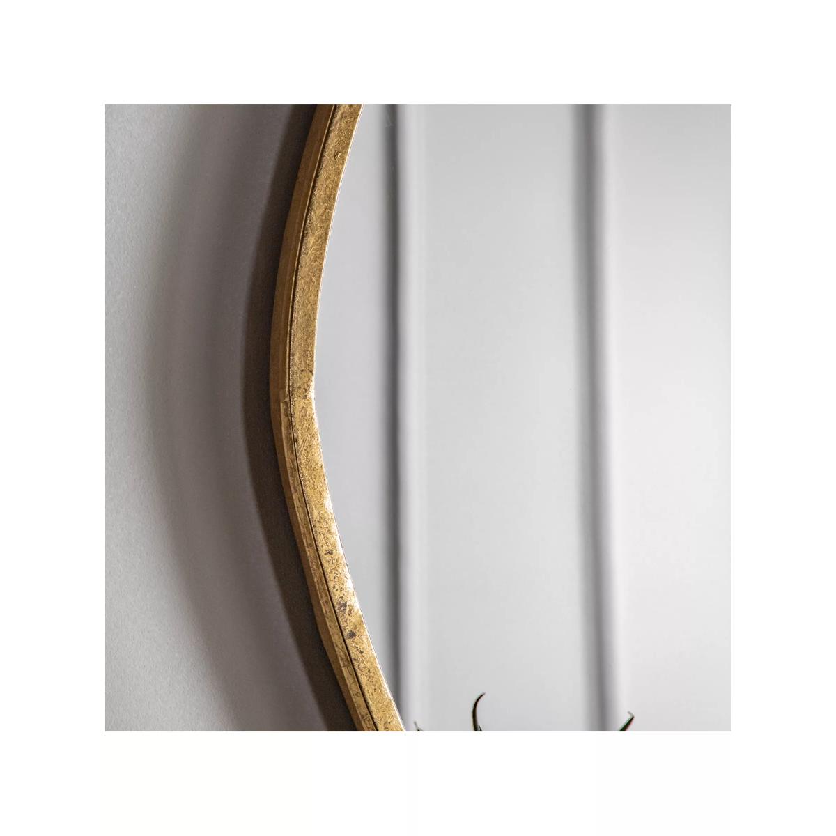 Gallery Direct Chattenden Organic Free Form Metal Frame Wall Mirror, 90 x 70cm, Gold – image 4