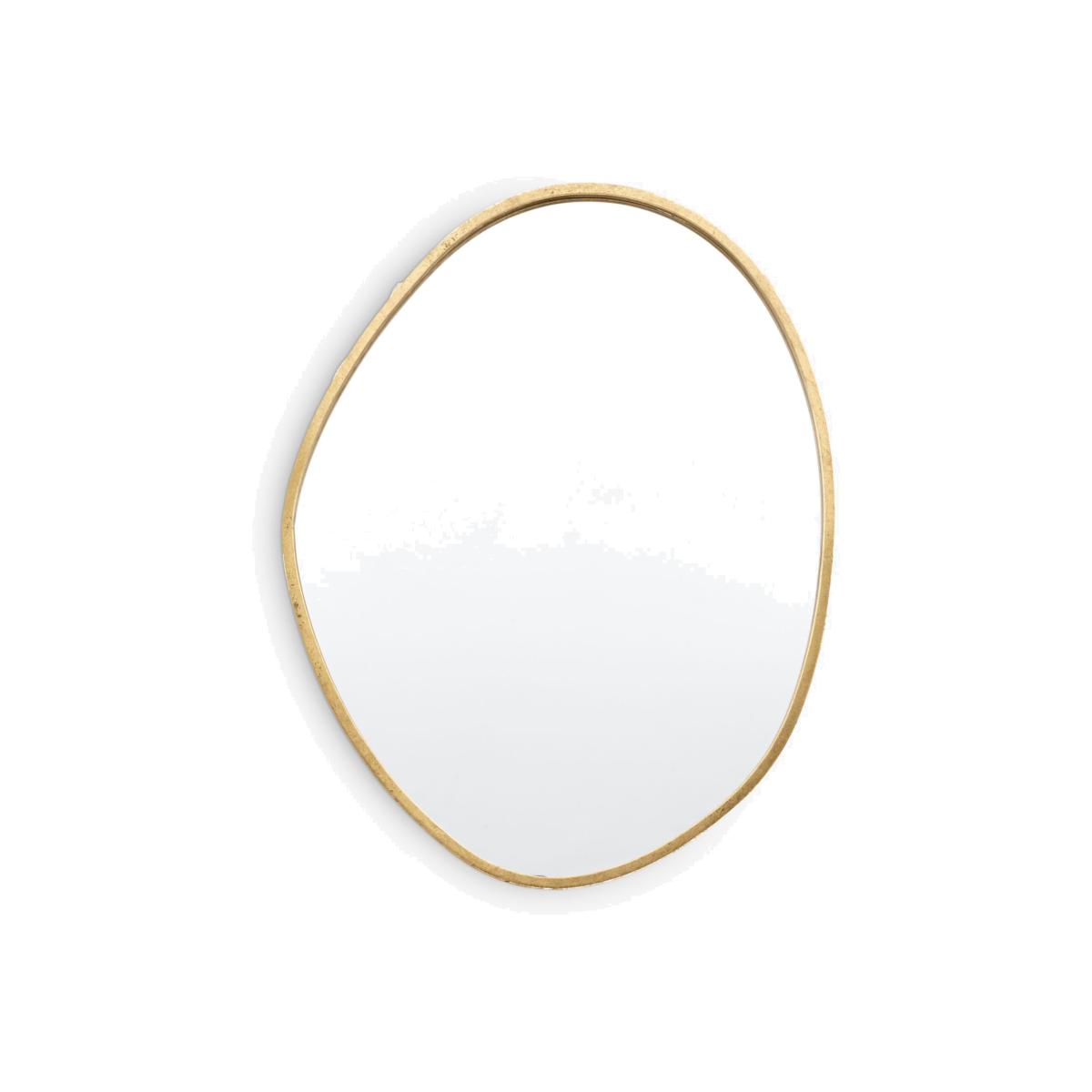 Gallery Direct Chattenden Organic Free Form Metal Frame Wall Mirror, 90 x 70cm, Gold – image 1