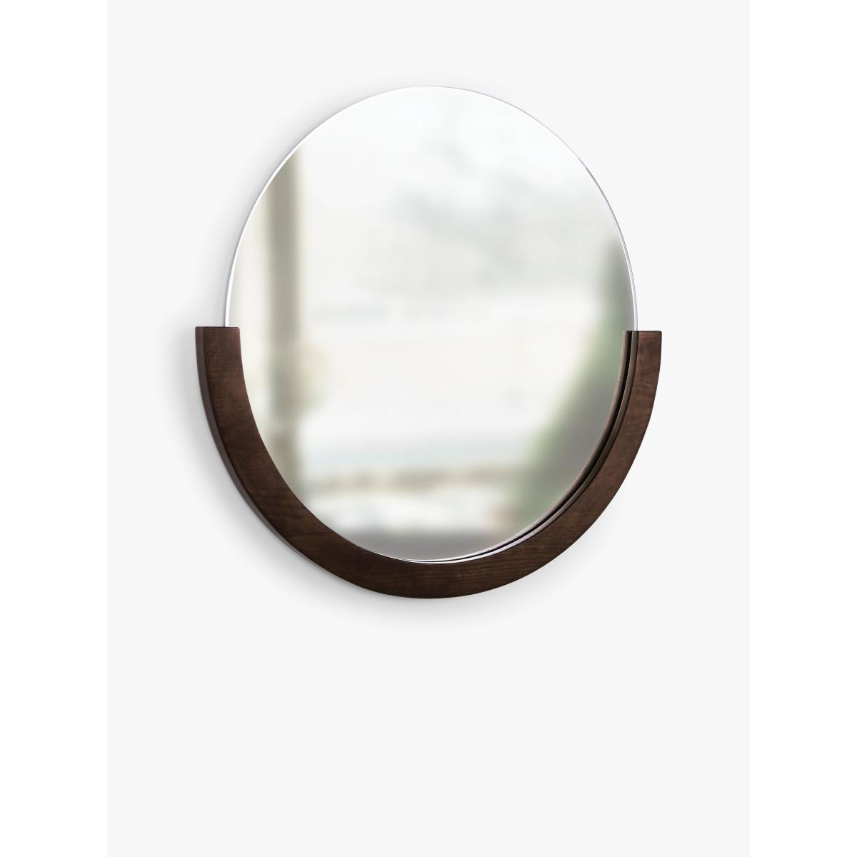 Umbra Mira Round Wood Frame Wall Mirror – image 2