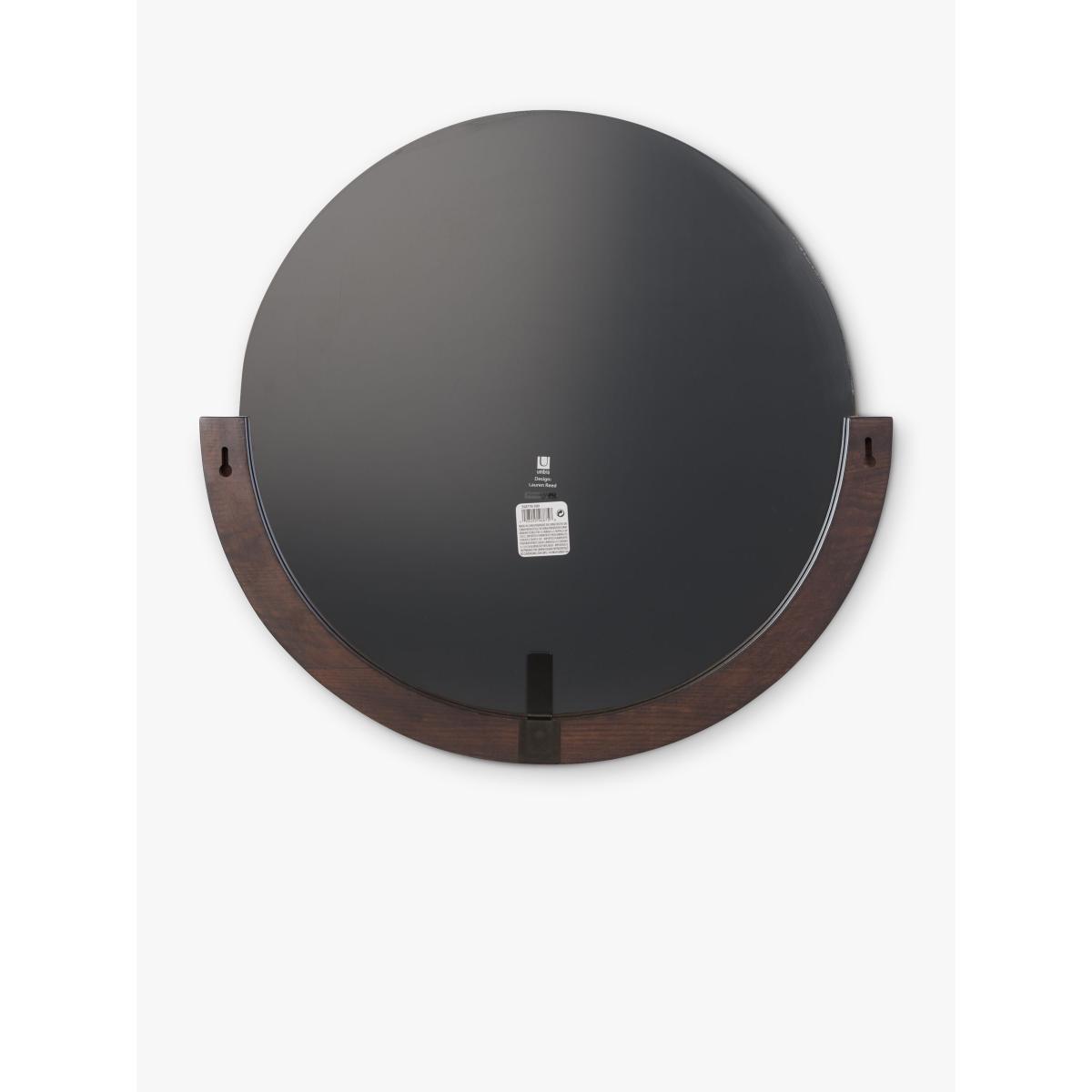 Umbra Mira Round Wood Frame Wall Mirror – image 3