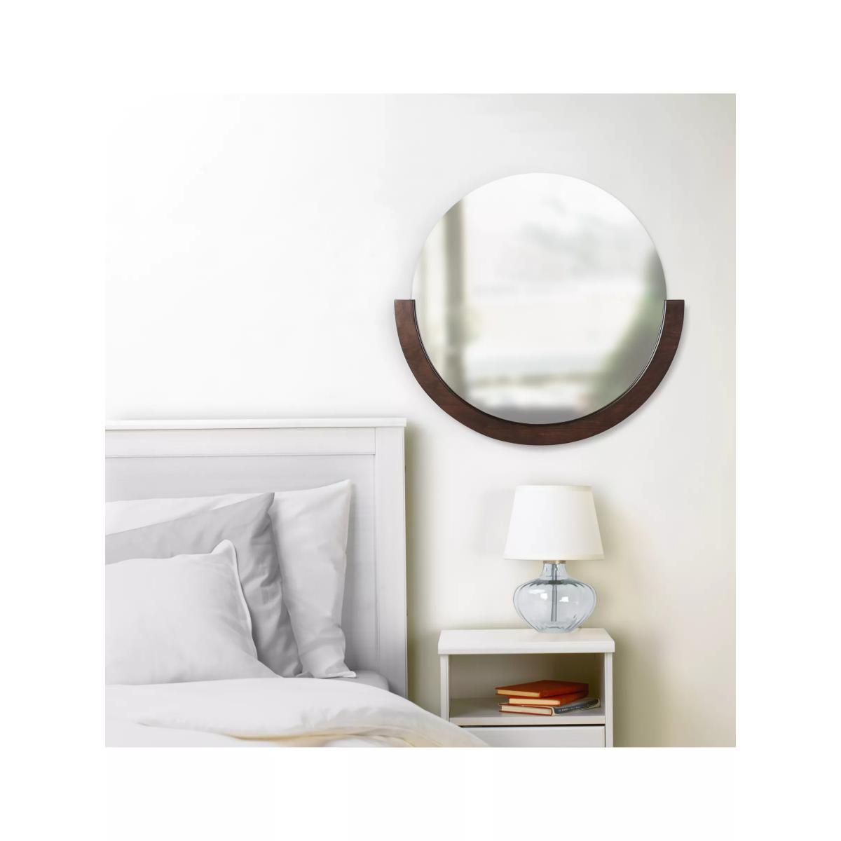 Umbra Mira Round Wood Frame Wall Mirror – image 5