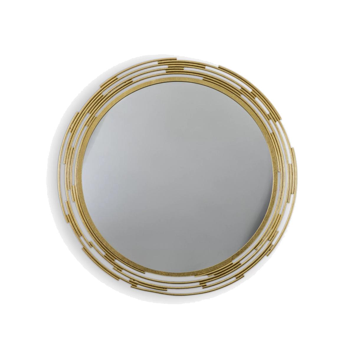 Gallery Direct Searcy Round Metal Frame Wall Mirror, 80cm – image 1