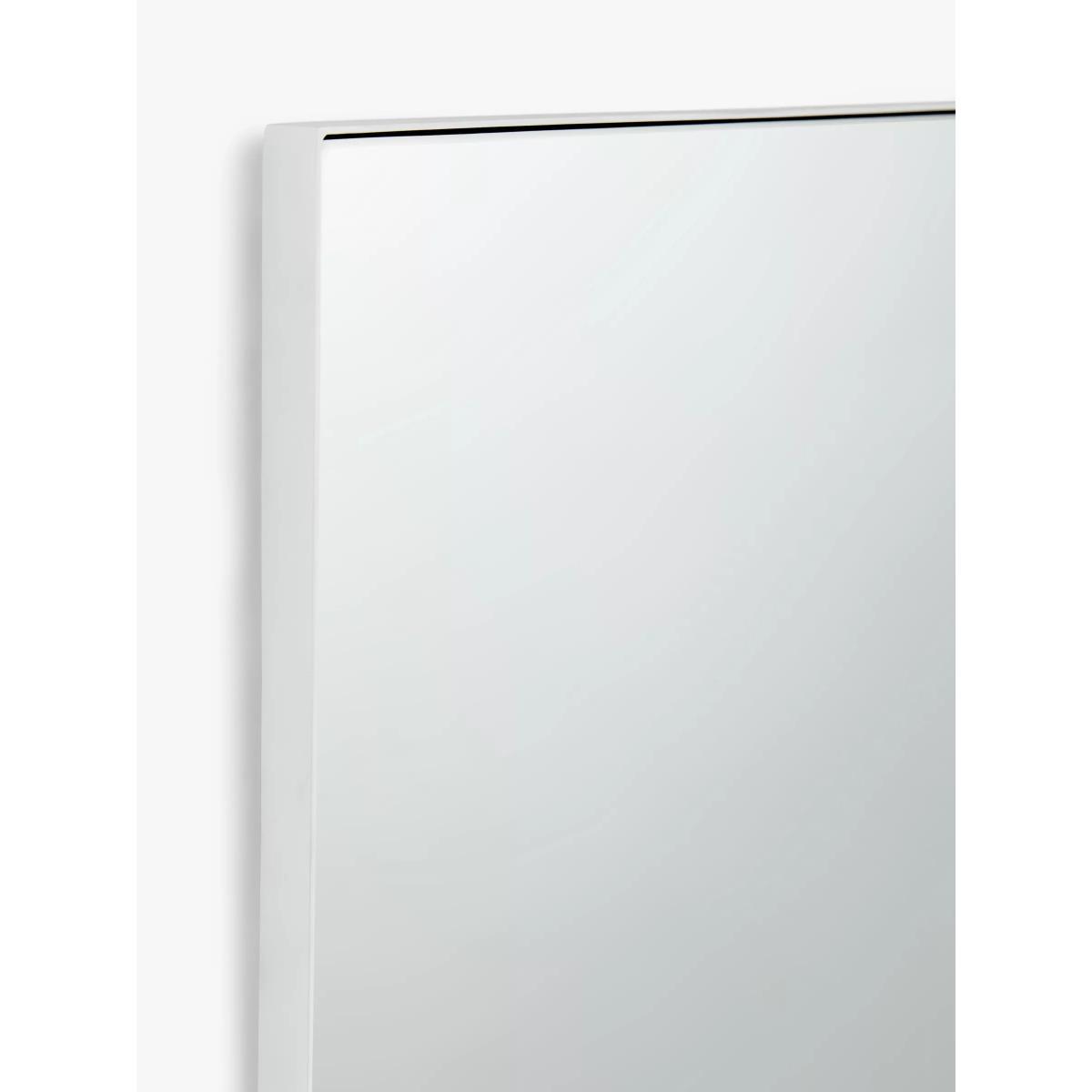 John Lewis & Partners Scandi Metal Frame Rectangular Wall Mirror, White – image 2