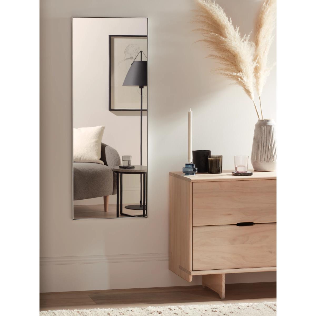 John Lewis & Partners Scandi Metal Frame Rectangular Wall Mirror, White – image 3