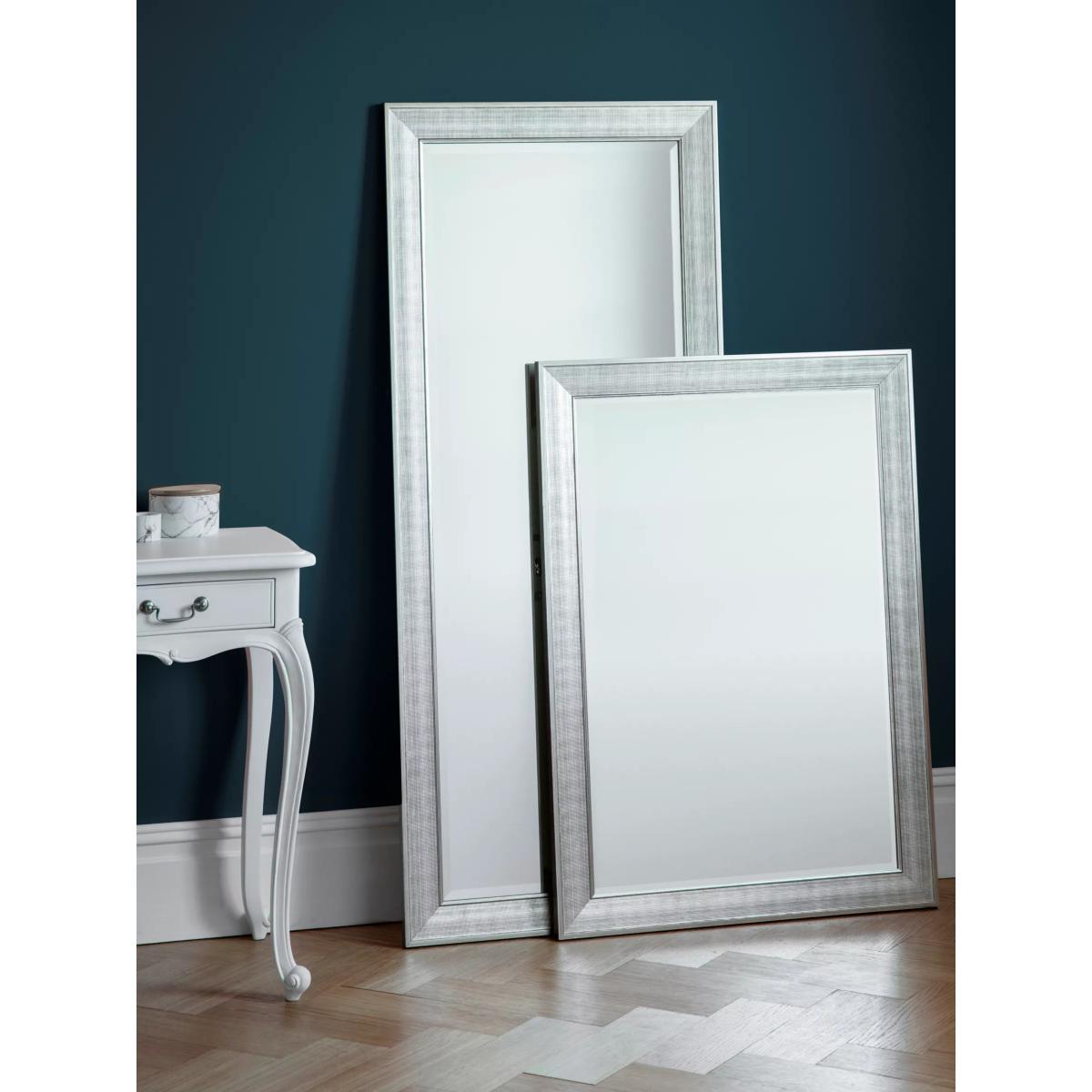 Ainsworth Rectangular Wall Mirror, 105.5 x 75cm, Silver – image 2