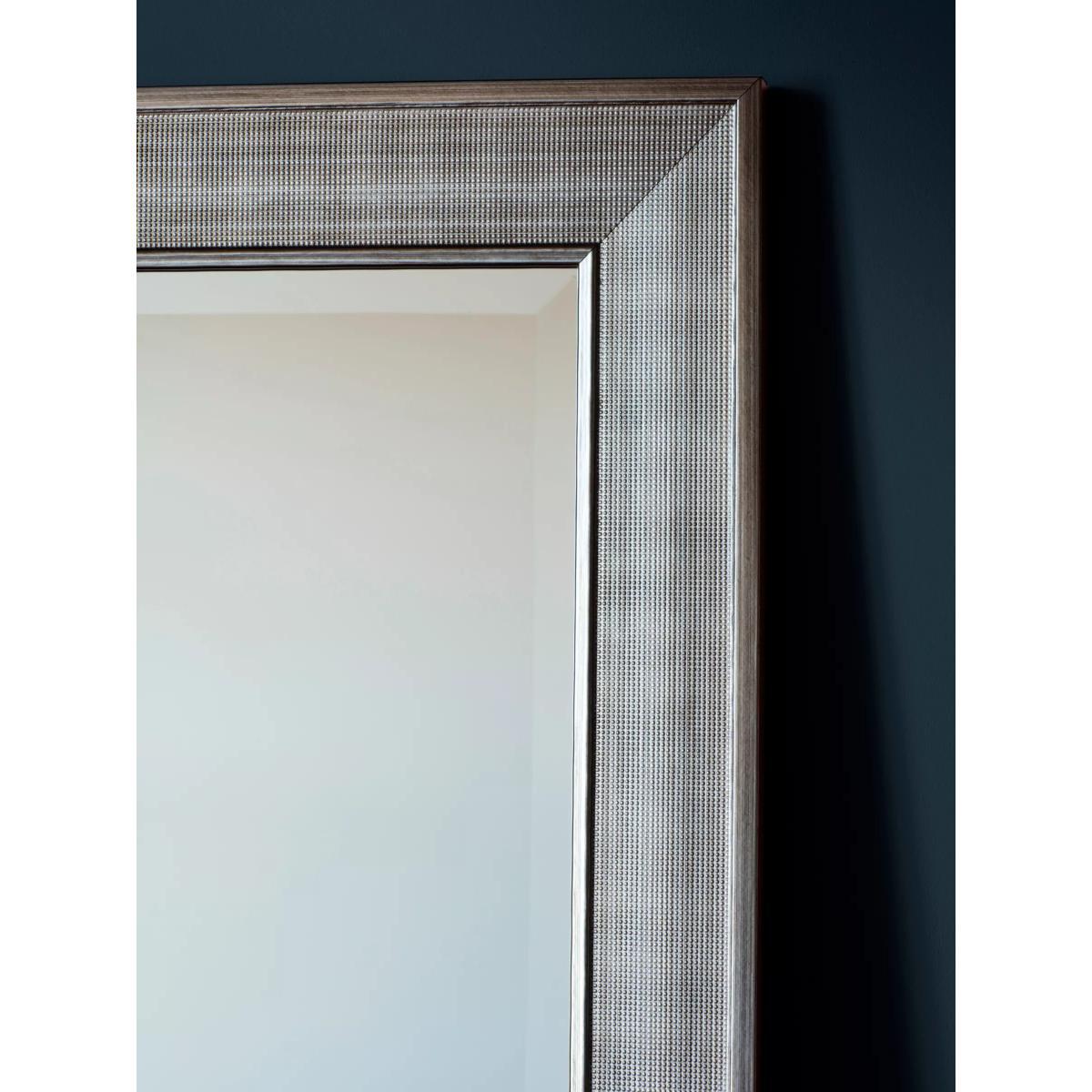 Ainsworth Rectangular Wall Mirror, 105.5 x 75cm, Silver – image 3