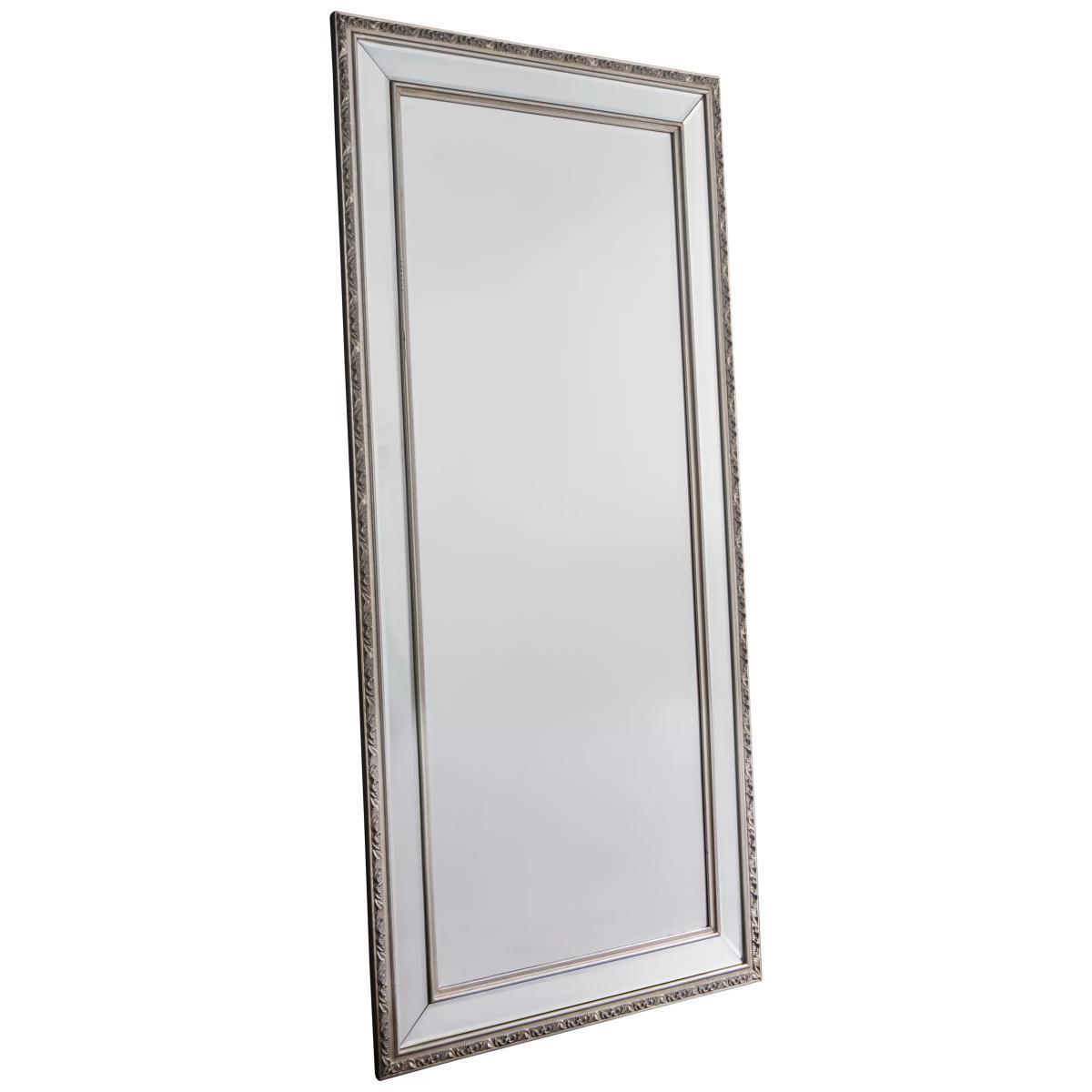 Arnaz Rectangular Mirror, Pewter – image 2