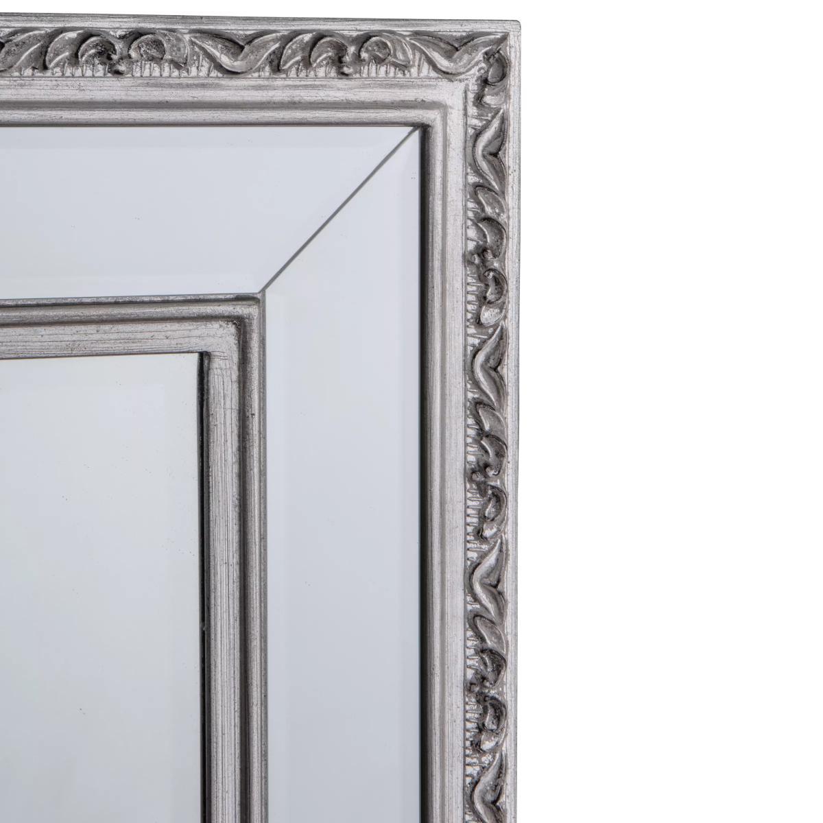 Arnaz Rectangular Mirror, Pewter – image 3