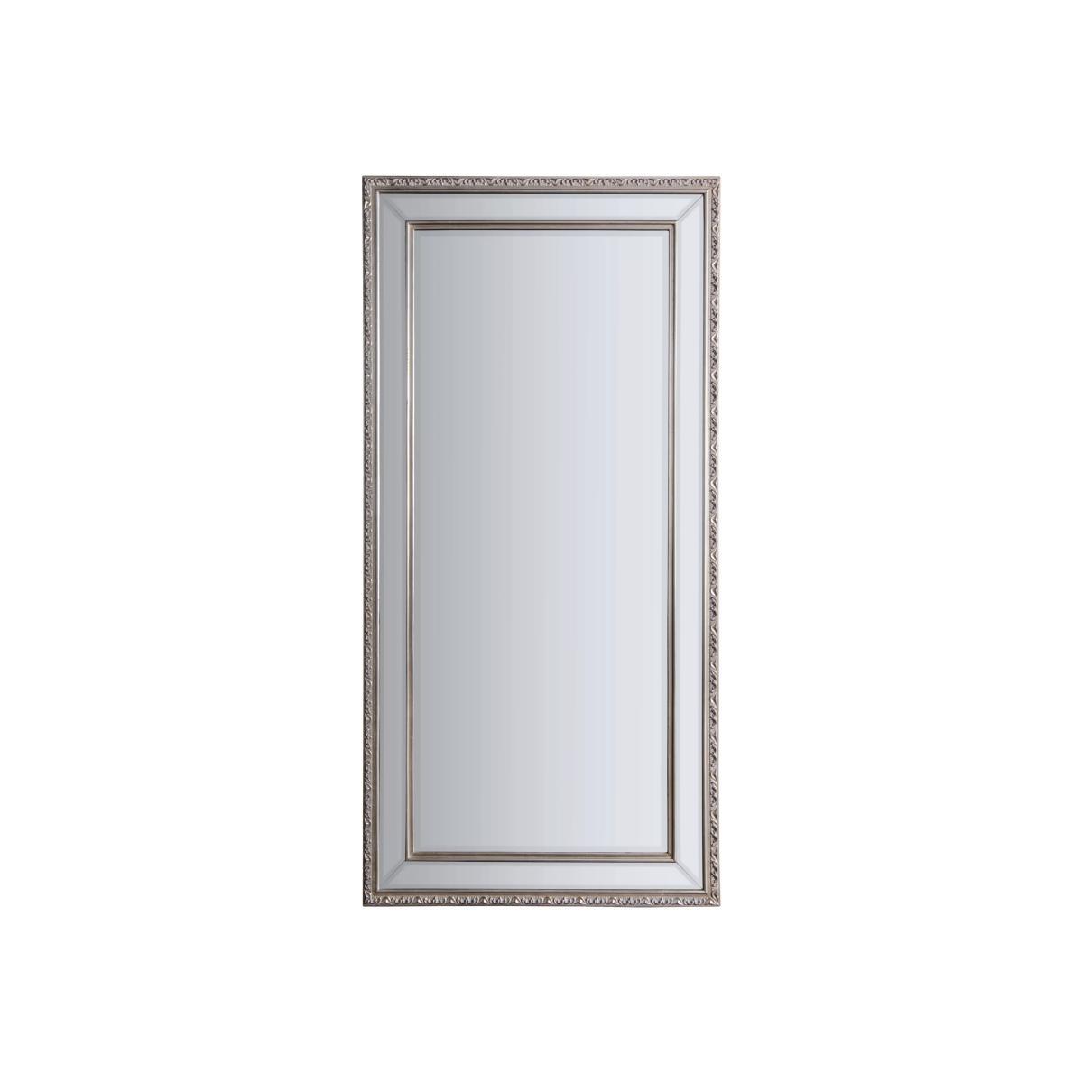 Arnaz Rectangular Mirror, Pewter – image 1