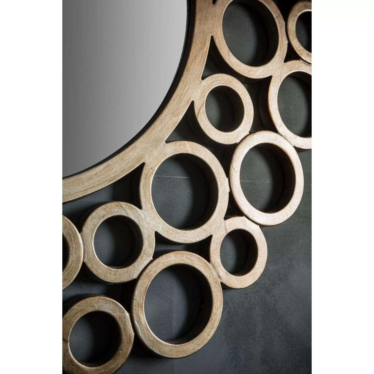 Madoka Round Mirror, 118cm, Gold – image 4