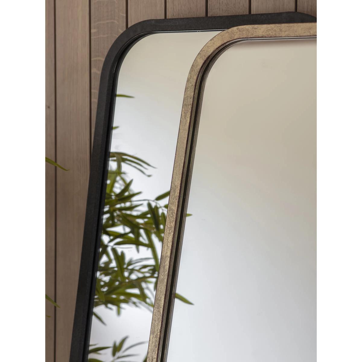 Kurva Curved Metal Corners Leaner Mirror, 123 x 56.5cm – image 3