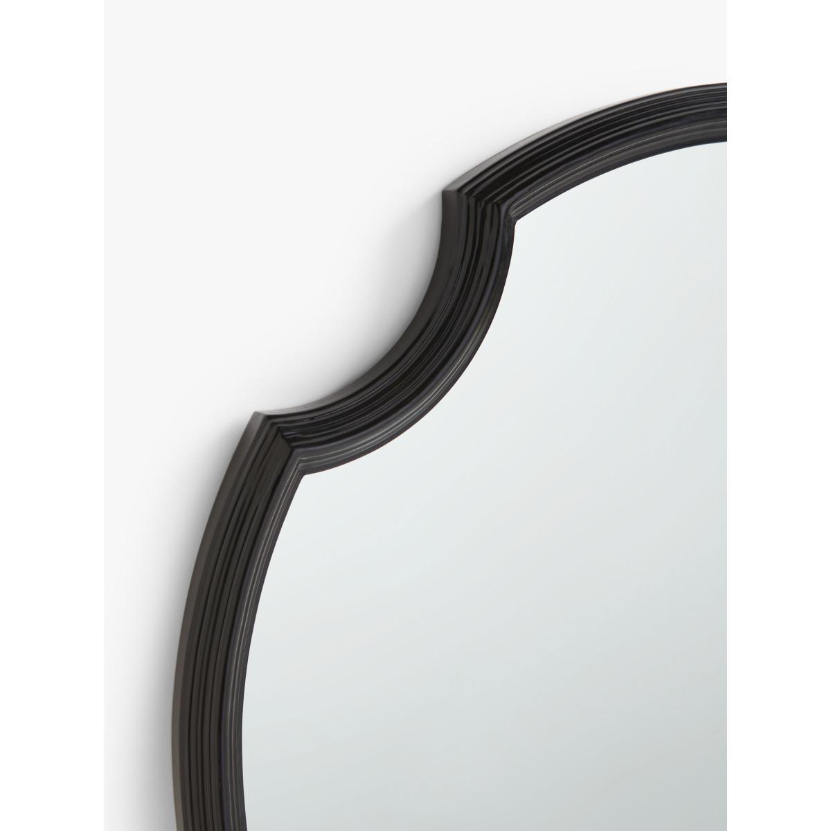 John Lewis & Partners Decorative Shaped Wall Mirror, 85 x 85cm, Black – image 2