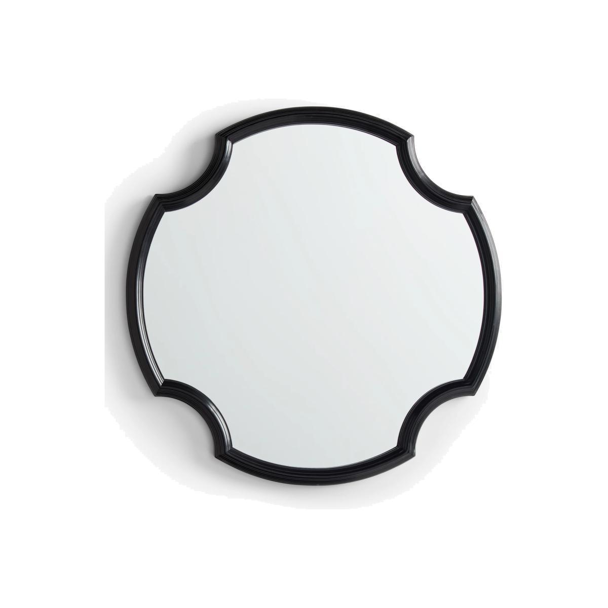 John Lewis & Partners Decorative Shaped Wall Mirror, 85 x 85cm, Black – image 1