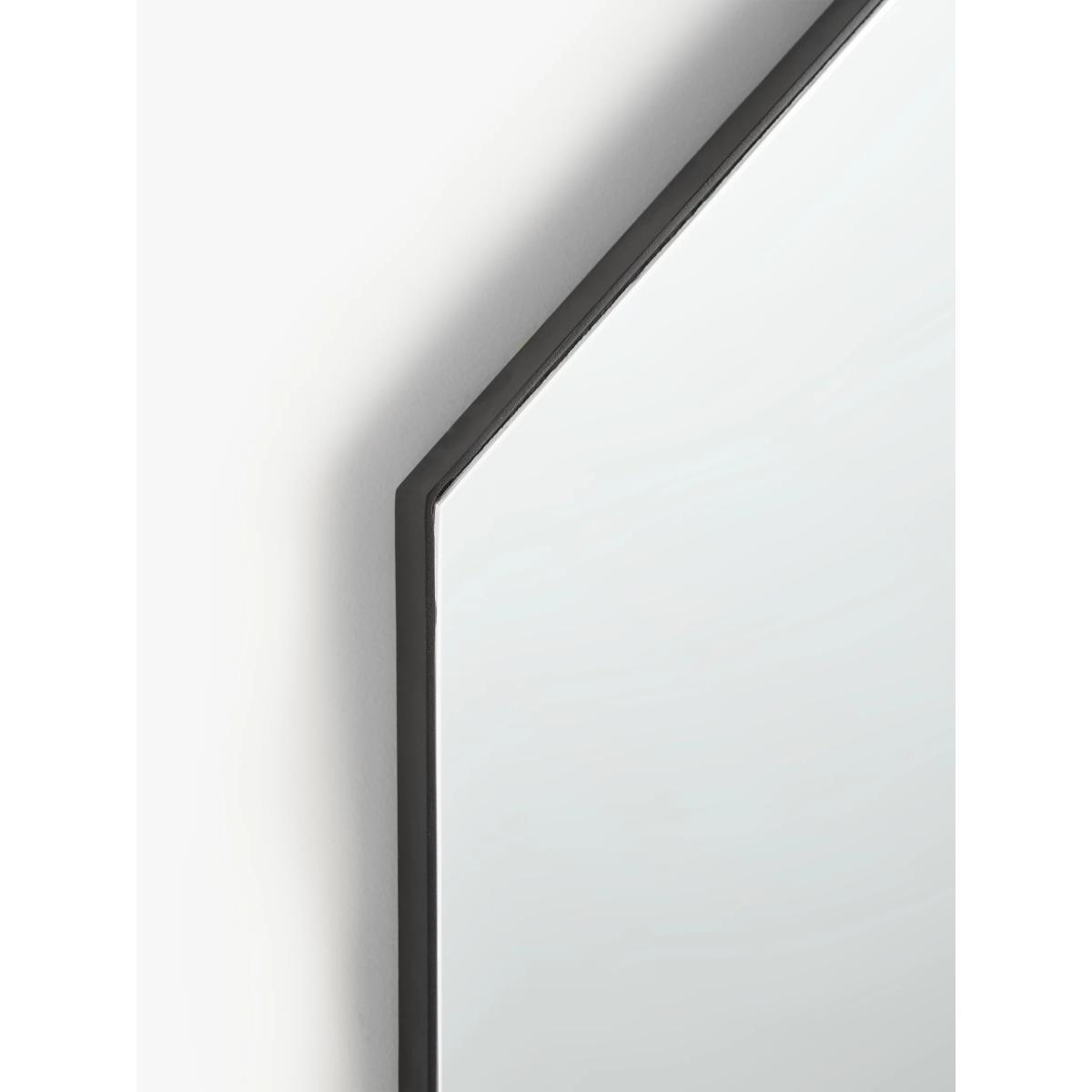 John Lewis & Partners Metal Frame Octagonal Mirror, 76 x 76cm, Black – image 2