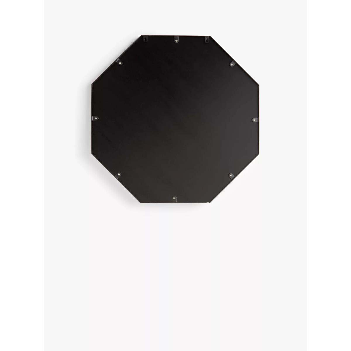 John Lewis & Partners Metal Frame Octagonal Mirror, 76 x 76cm, Black – image 3
