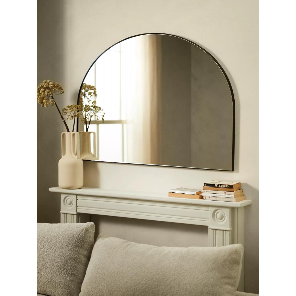 John Lewis Scandi Metal Overmantle Mirror, 76 x 102cm – image 3