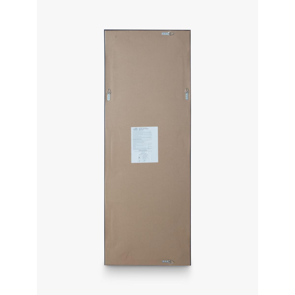 Melanie Rectangular Wall Mirror, 142.5 x 51cm, Grey – image 4